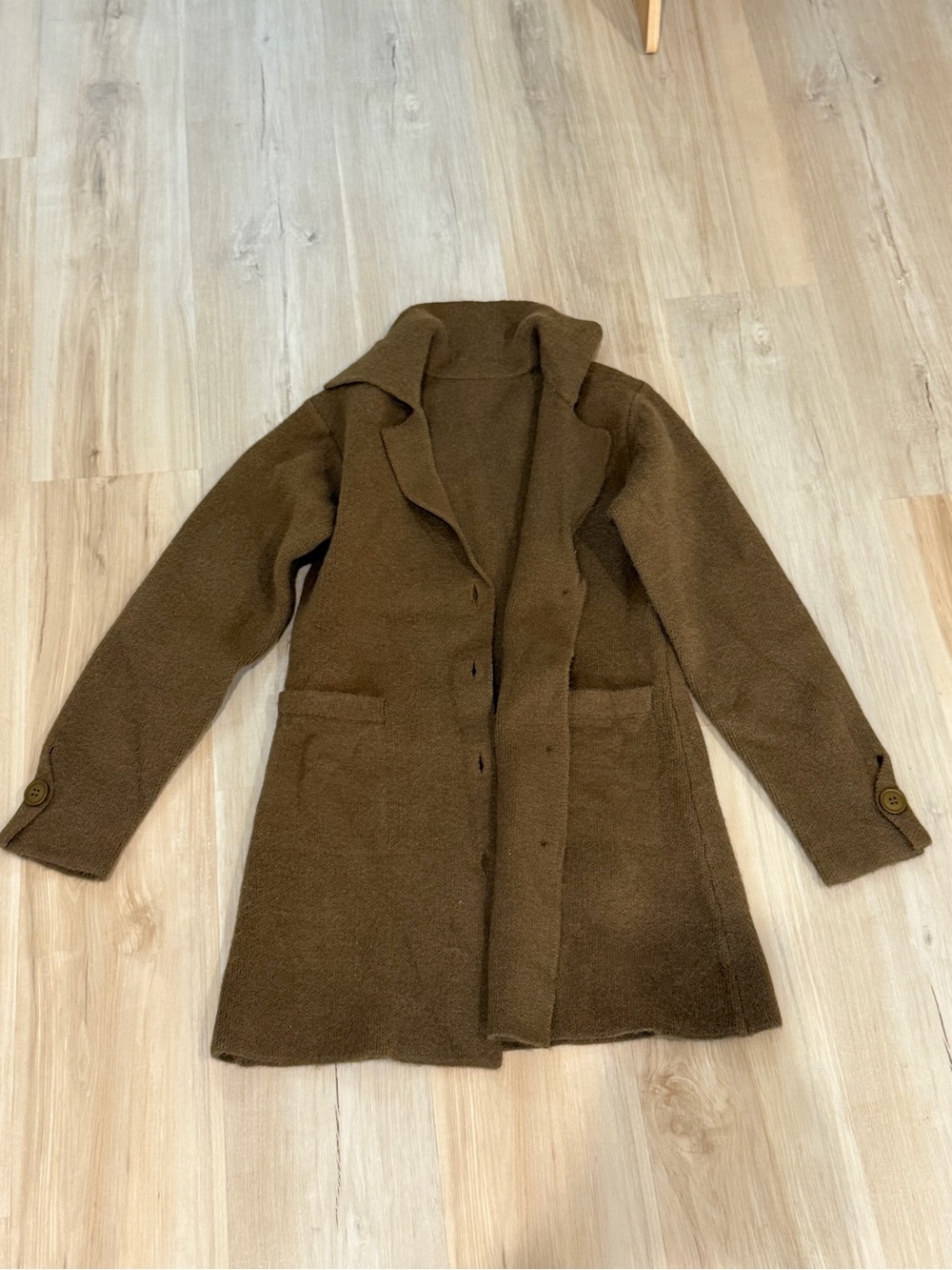 Women’s Brown Wool-Blend Coat